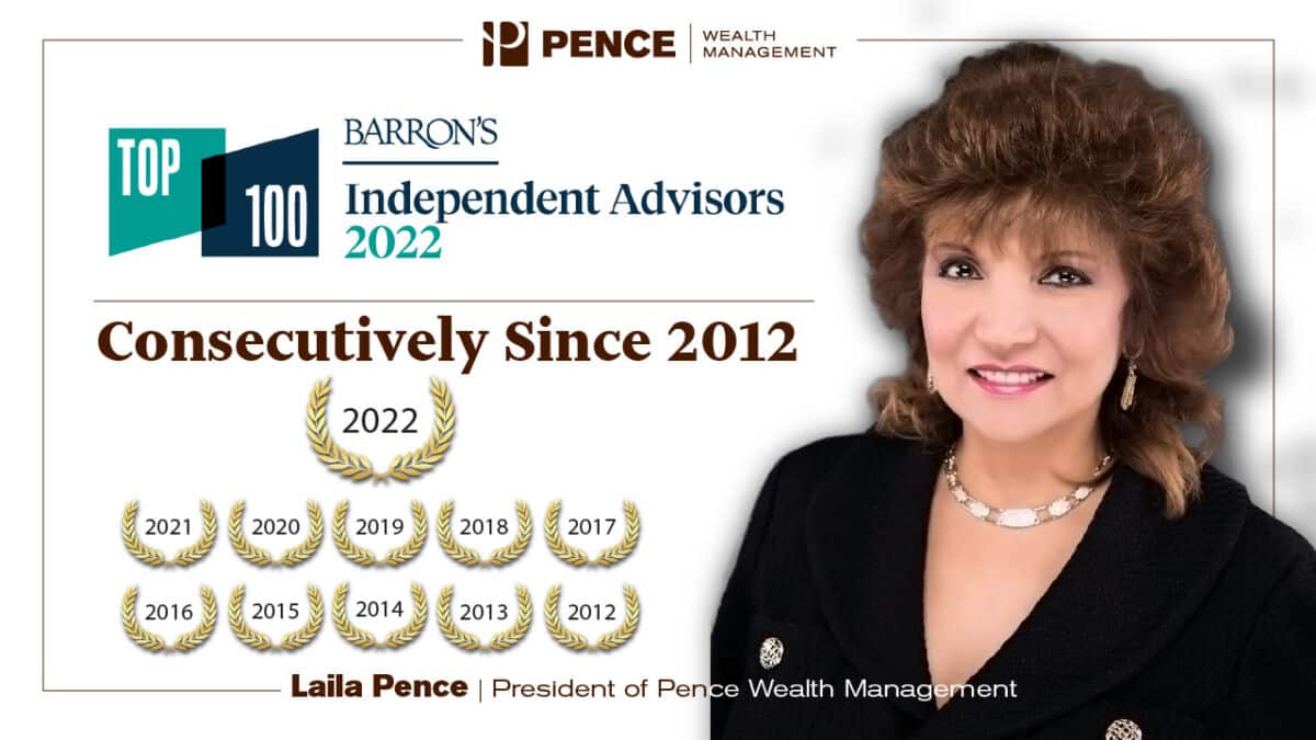 LAILA PENCE RECOGNIZED AS ONE OF BARRON'S 2022 TOP INDEPENDENT